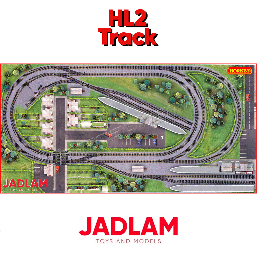 HORNBY Train Set Track HL2 Jadlam Railway Layout 8x4ft Board