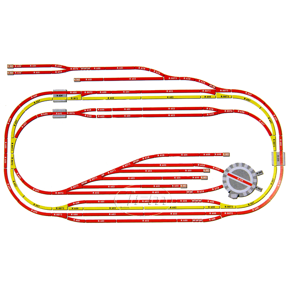 HORNBY Analogue Train Set HL5 Huge Jadlam Layout with 2 Trains, Rolling Stock