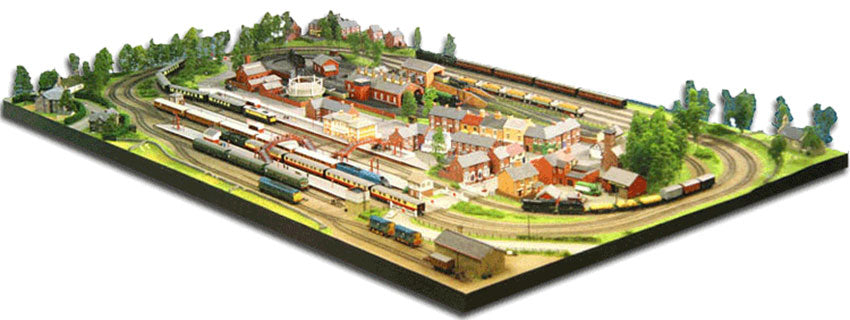 HORNBY Analogue Train Set HL5 Huge Jadlam Layout with 2 Trains, Rolling Stock