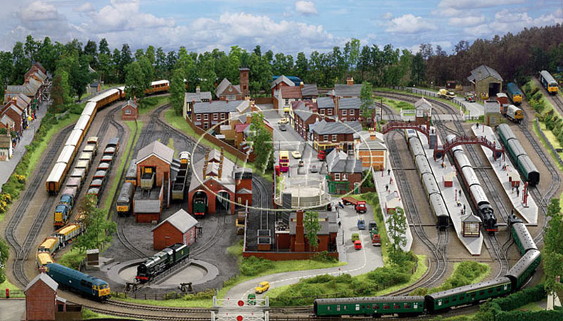 HORNBY Analogue Train Set HL5 Huge Jadlam Layout with 2 Trains, Rolling Stock