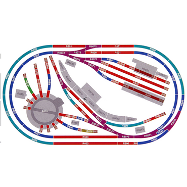 HORNBY Analogue Train Set HL6 Layout Loco & Turntable R070