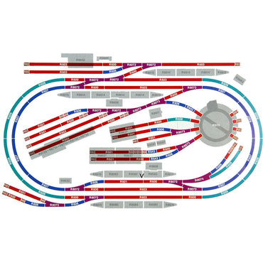 HORNBY Digital Train Set HL7 Layout  2 LOCOS Turntable R070