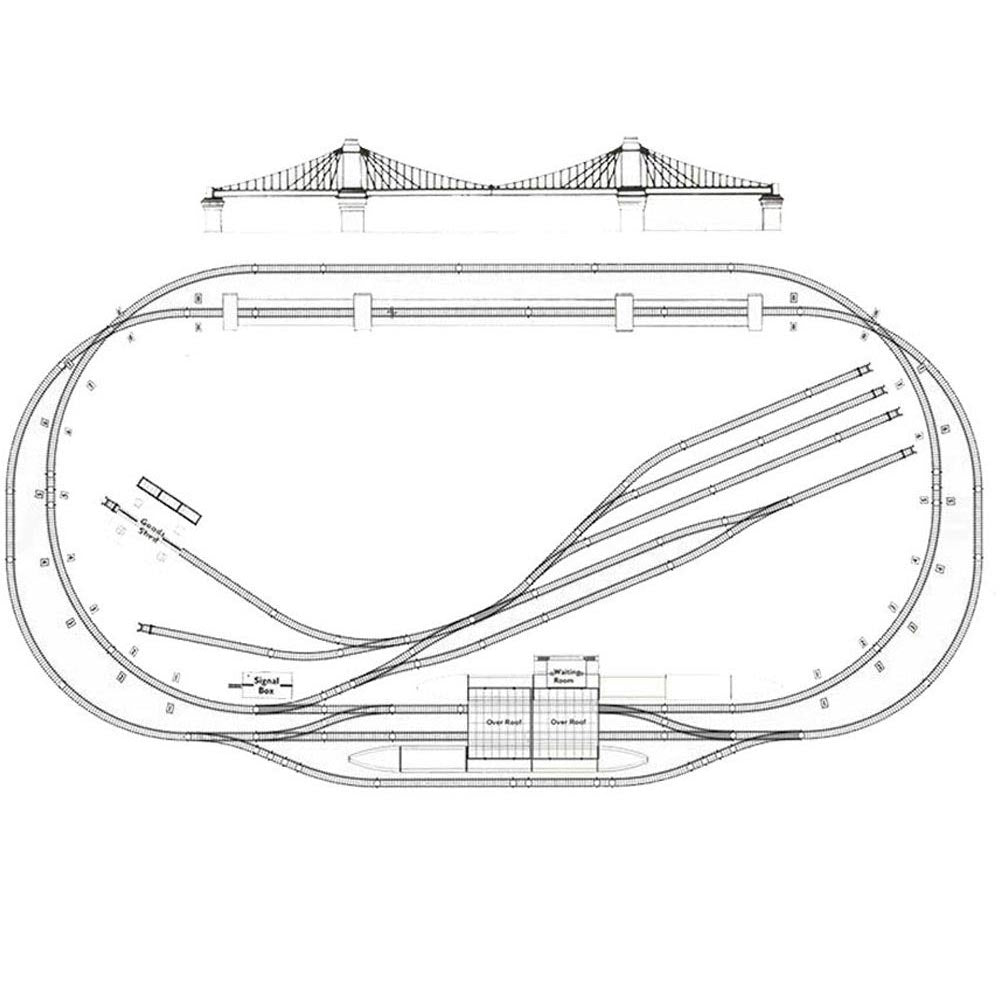 HORNBY Train Set HL3 With Suspension Bridge - Track Only