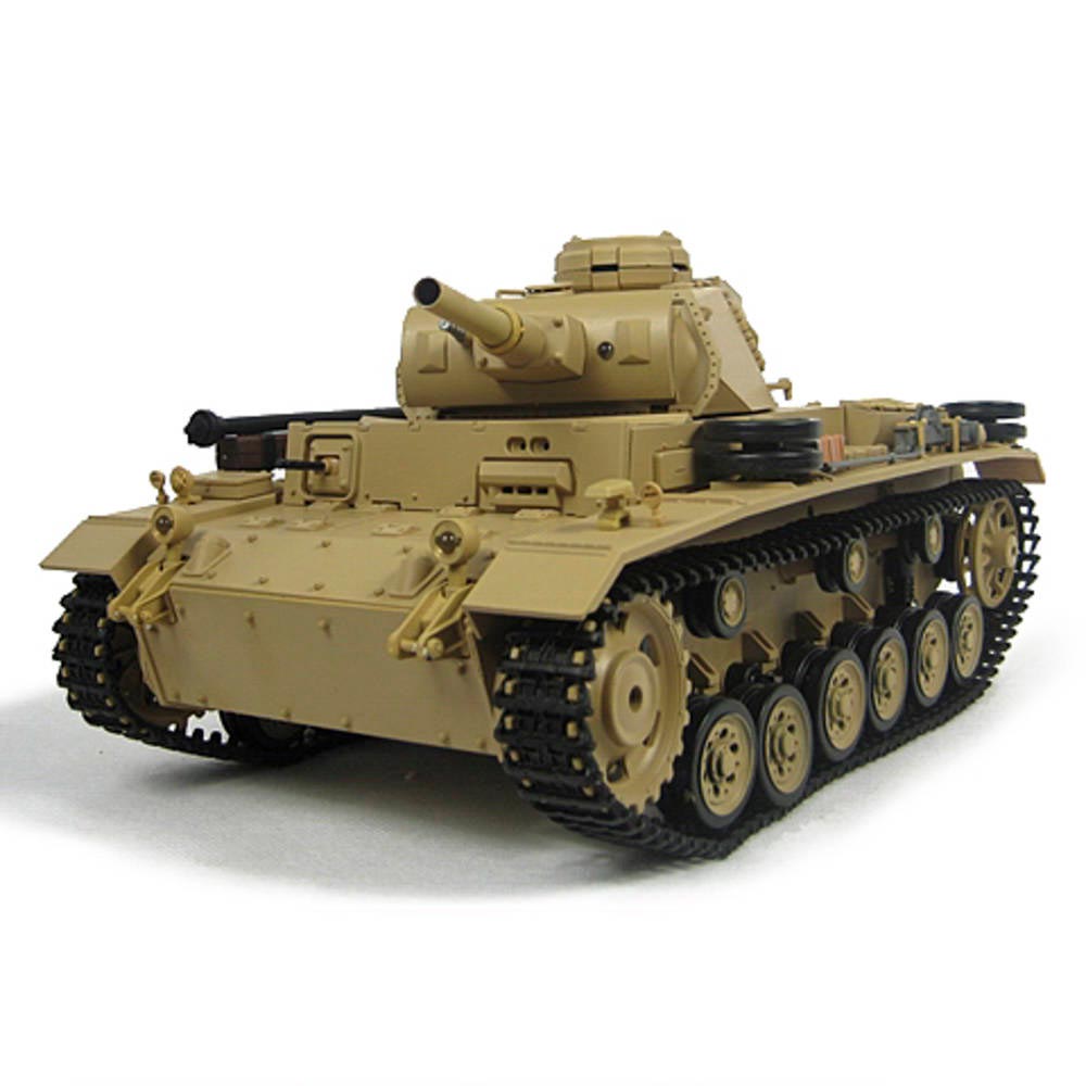 Henglong Tauch Panzer III w/IBS Shoot/Smoke/Sound 1:16 RC Tank 3849-1U