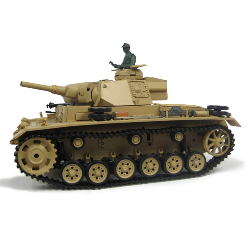 Henglong Tauch Panzer III w/IBS Shoot/Smoke/Sound 1:16 RC Tank 3849-1U
