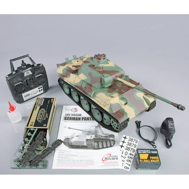 Henglong 1:16 German Panther Type G RC Tank w/Infrared System/Shooter/Smoke 3879-1U