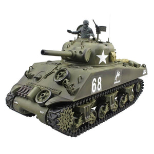 Henglong 1:16 U.S. Medium Tank M4A3 Sherman RC Tank w/Infrared System 3898-1U
