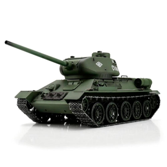 Henglong 1:16 Russian T-34/85 RC Tank w/Infrared System/Shooter/Smoke/Sound 3909-1U