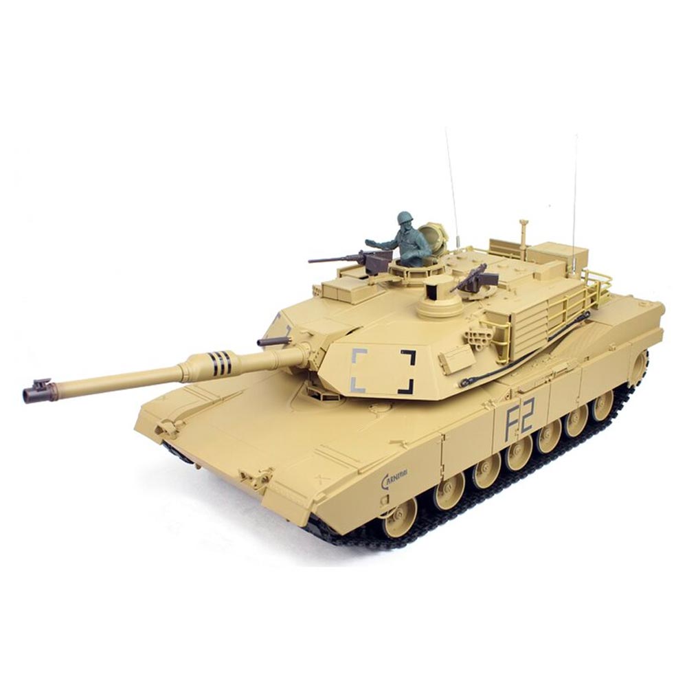 Henglong 1:16 U.S. M1A2 Abrams RC Tank w/Infrared System/Shooter/Smoke 3918-1U
