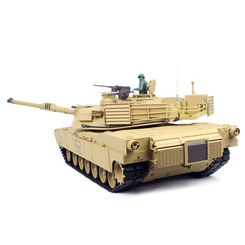Henglong 1:16 U.S. M1A2 Abrams RC Tank w/Infrared System/Shooter/Smoke 3918-1U