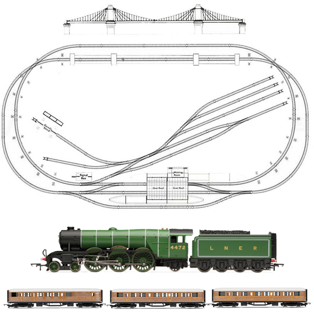 HORNBY Analogue Train Set HL3 With Suspension Bridge