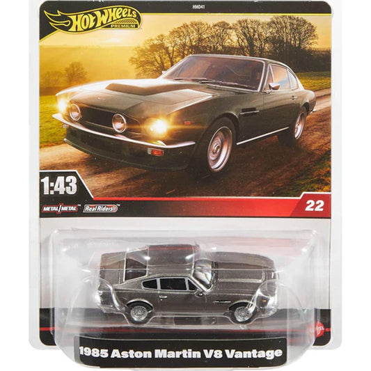 Hot Wheels Premium - 1985 Aston Martin V8 Vantage HWT12 #22 1:43 Diecast Car