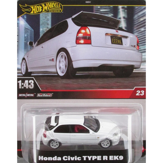 Hot Wheels Premium - Honda Civic Type R EK9 JCN65 #23 1:43 Diecast Car