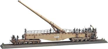 Hasegawa HMT58 German Railway Gun K5(E) Leopold with Figures 1:72 Model Kit