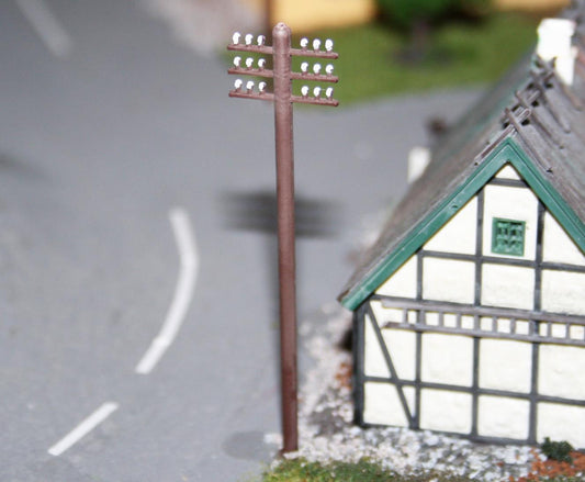 Heljan Telegraph Poles (10) Kit HN01000512 HO Gauge