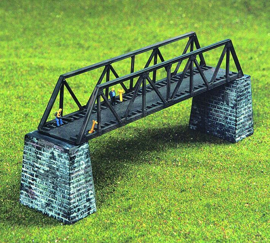 Heljan Single Track Metal Bridge with 2 Piers Kit HN02000663 N Gauge