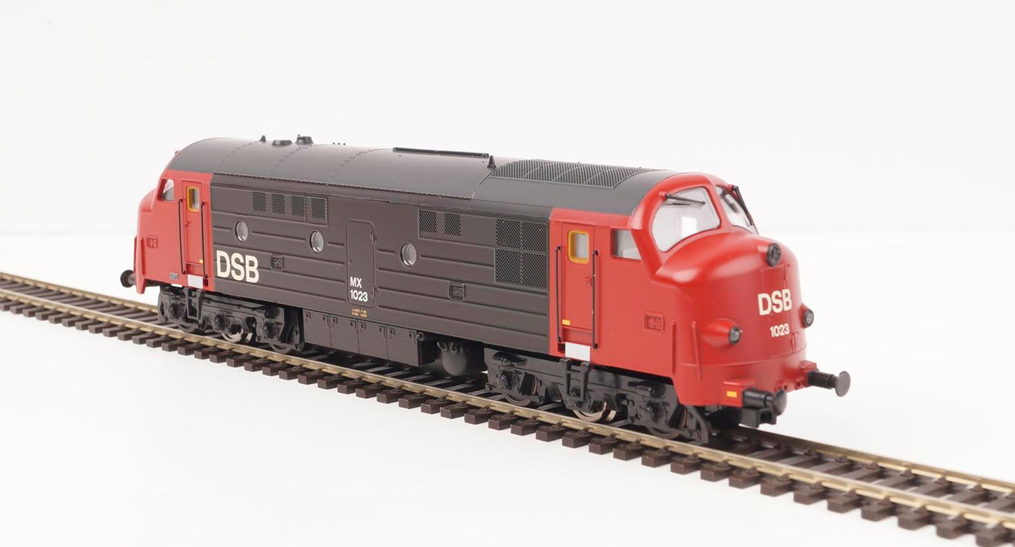 Heljan DSB Nohab MX 1023 Diesel Loco Black/Red IV (~AC-Sound) HN10043424 HO Gauge