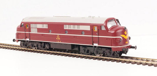 Heljan DSB Nohab MX 1026 Diesel Locomotive Brown III (DCC-Sound) HN10043433 HO Gauge
