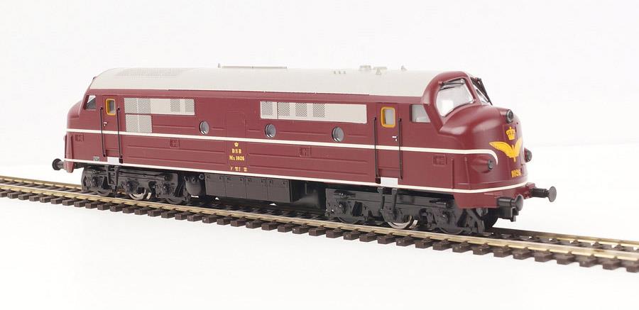 Heljan DSB Nohab MX 1026 Diesel Locomotive Brown III (~AC-Sound) HN10043434 HO Gauge