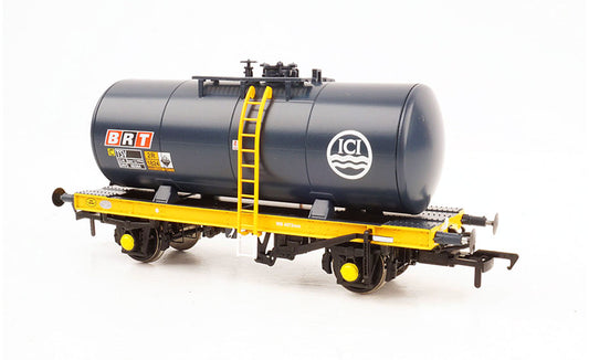 Heljan 35t B Tank Wagon ICI Blue/Orange 384 HN1117 OO Gauge