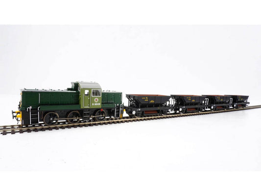 Heljan 1420 Class 14 D9533 BR Green & BR Black Dogfish (4) Train Pack OO Gauge