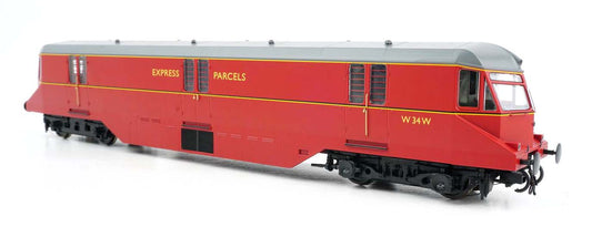 Heljan 19431 AEC Parcels Railcar 34 BR Express Parcels Crimson OO Gauge