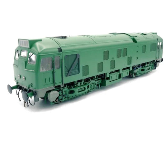 Heljan Class 24/1 Unnumbered BR Green (SC) Small Yellow Panels HN2472 O Gauge