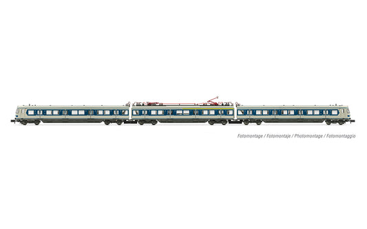 Arnold HN2495 DB, 3-unit EMU, class 420, grey/blue livery, two pantographs, ep. IV N Gauge
