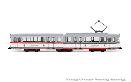 Arnold HN2604D Tram Duewag GT6, one front light, "Konig-Pilsener, Essen", ep. IV-V, with DCC decoder N Gauge