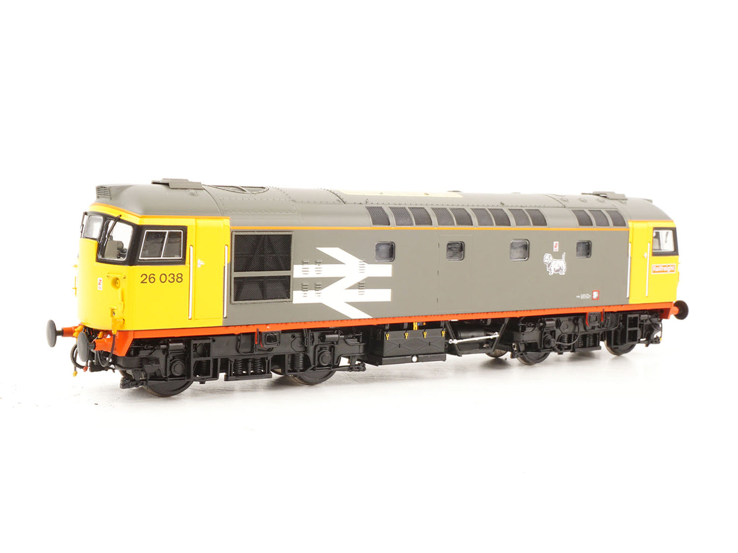 Heljan Class 26 038 BR Railfreight Red Stripe HN2645 OO Gauge