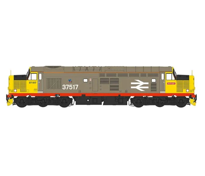 Heljan Class 37 517 Railfreight Red Stripe TE Large Numbers HN3761 O Gauge