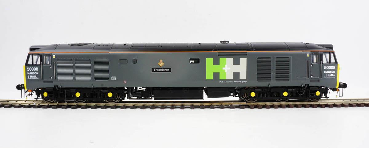 Heljan HN4034 Class 50 008 'Thunderer' Hanson & Hall O Gauge Diesel Loco