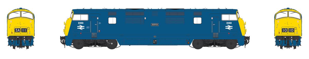 Heljan Class 42 D868 'Zephr' BR Blue FYE HN4243 OO Gauge