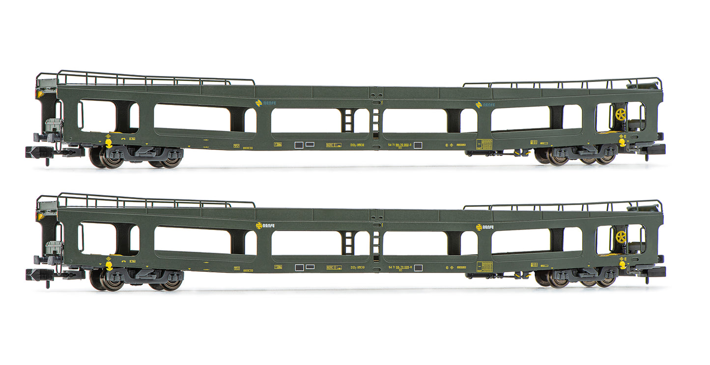 Arnold HN4350 RENFE, 2-unit set DDMA autotransporter, original livery, period IV N Gauge