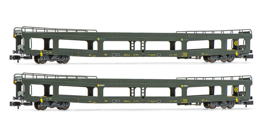 Arnold HN4350 RENFE, 2-unit set DDMA autotransporter, original livery, period IV N Gauge