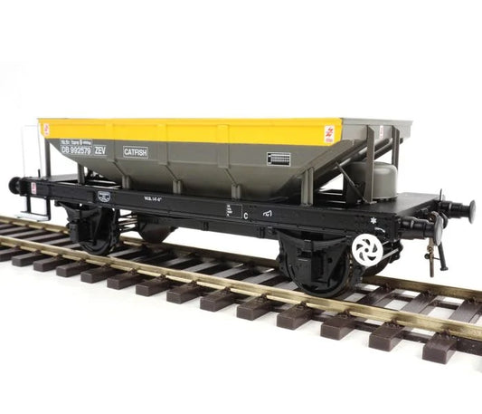 Heljan 4358 ZEV Catfish Hopper BR Civil Engineers Grey/Yellow DB992579 O Gauge