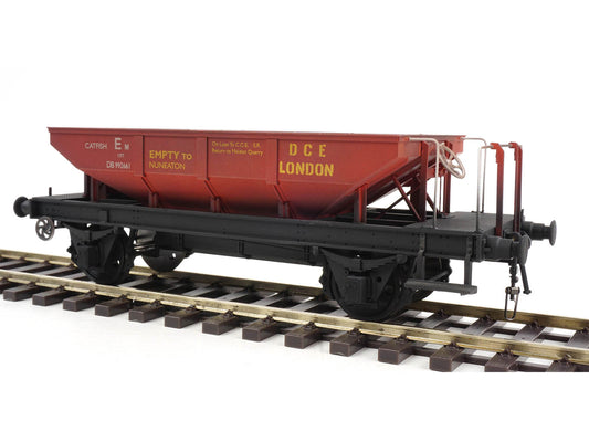 Heljan 4362 Catfish Hopper BR Gulf Red DB992661 Weathered O Gauge