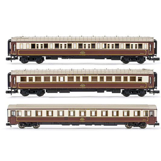 Arnold HN4397 RENFE, 3-unit set Al-Andalus, 2xWL sleeping car + 10000, period IV N Gauge