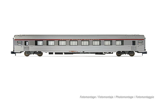 Arnold HN4442 SNCF, TEE "Cisalpin" (Milan - Paris), A8u coach, silver livery, ep. IV N Gauge