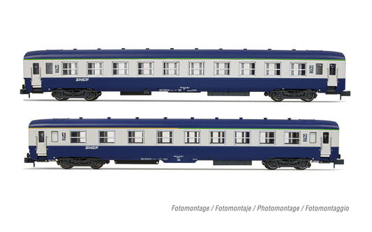 Arnold HN4447 SNCF, DEV AO couchette coach B10c10, blue/grey with logo nuille, ep. IV N Gauge