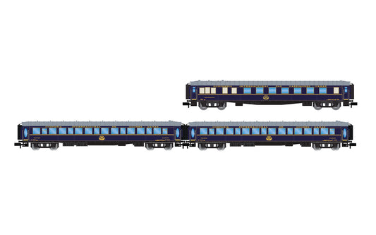 Arnold HN4461 RENFE, 3-unit set CIWL "Castellano Expreso", restaurant car + 2 x Lx sleeping coaches, ep. IV N Gauge