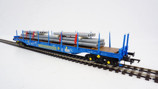 Heljan Cargowaggon IGA Bogie Flat Blue OO Gauge Wagon HN5109