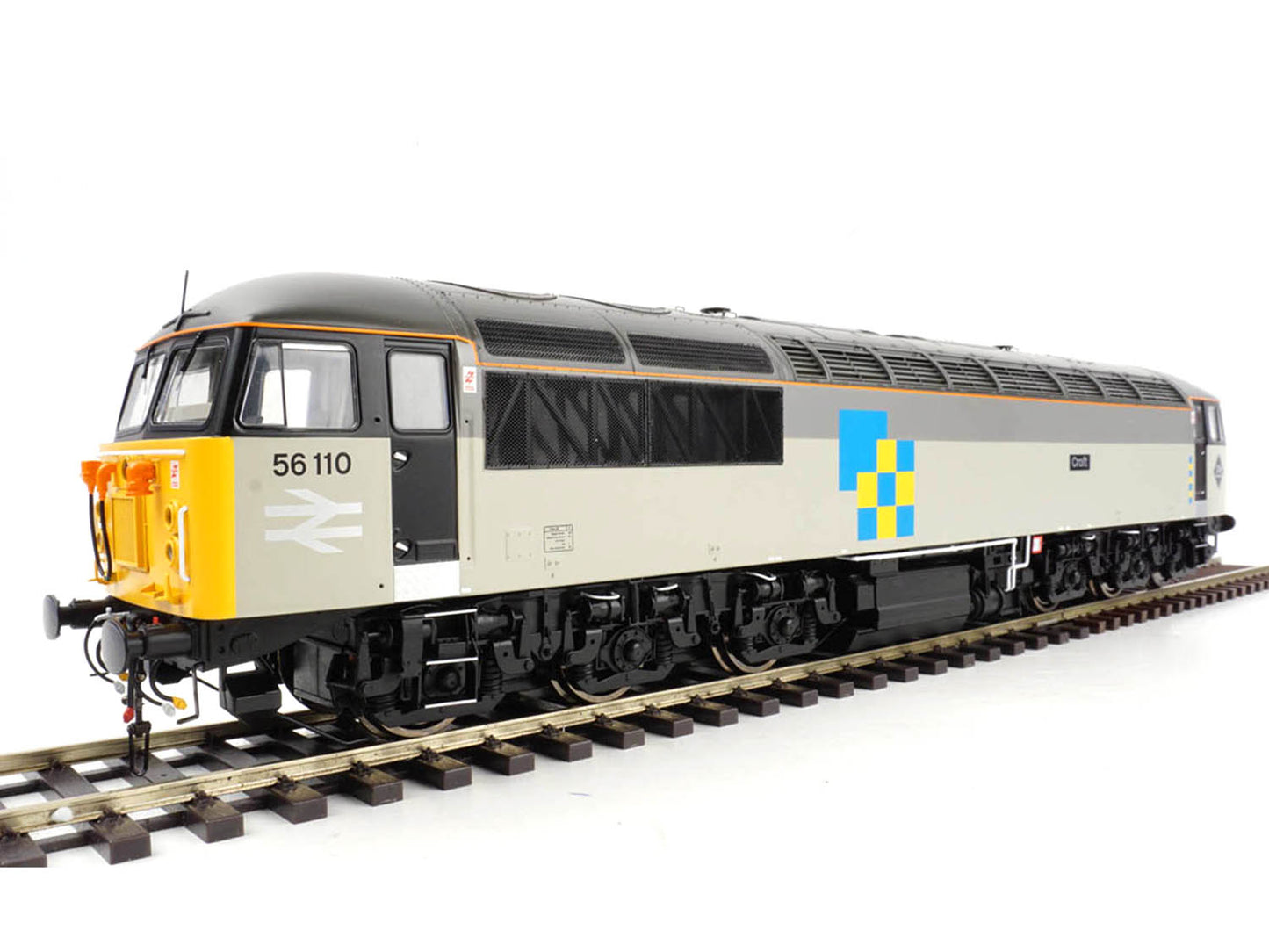 Heljan Class 56 110 'Croft' Railfreight Construction O Gauge Diesel Model Train HN5606