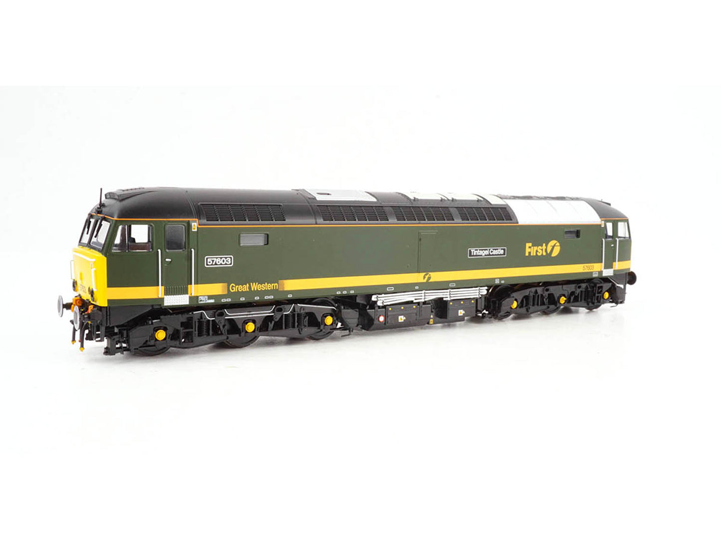 Heljan Class 57 603 'Tintagel Castle' FGW Fag Packet Green HN5708 OO Gauge