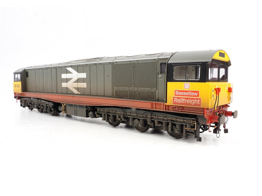 Heljan Class 58 034 'Bassetlaw' Railfreight Red Stripe Weathered HN5855 O Gauge