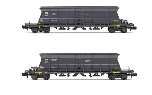 Arnold HN6548 SNCF, 2-unit pack 4-axle coal hopper wagons Faoos "S.G.W.", ep. IV N Gauge