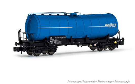Arnold HN6561 FS, 4-axles tank wagon Us, "Ausiliare", blue livery, ep. IV N Gauge