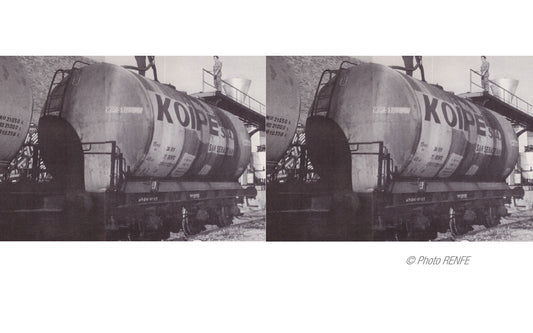 Arnold HN6611 RENFE, 2-unit pack of 3-axle tank wagons, Koype livery, ep. IV N Gauge