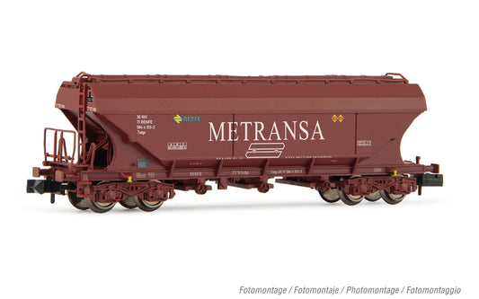 Arnold HN6623 RENFE, silo wagon TT5, oxid red "Metransa" livery (flat lateral sides), ep. IV N Gauge
