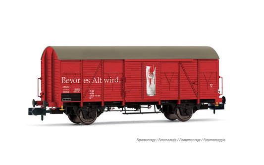 Arnold HN6644 DB, 2-axle covered wagon Gs, "Fruh Kolsch", ep. IV N Gauge